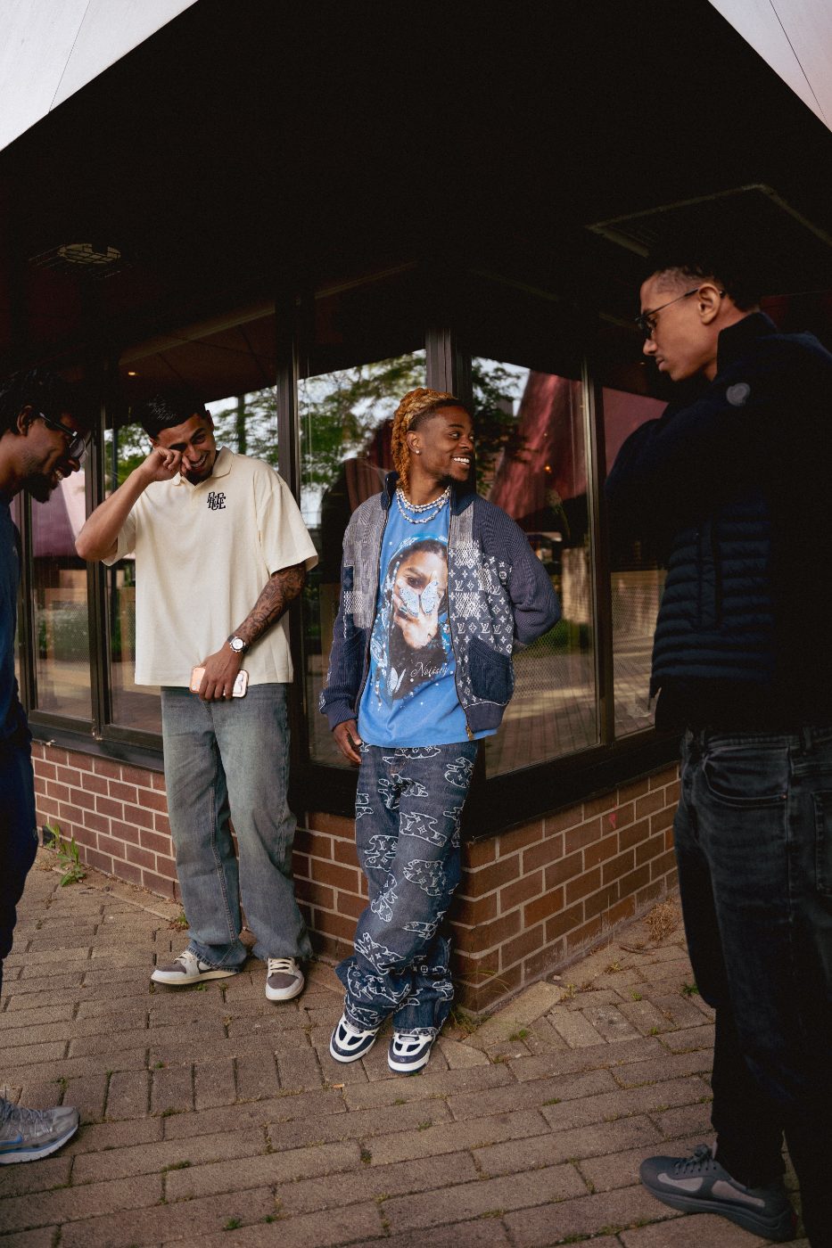 Professional footballer lifestyle personal branding shoot on the street by TeamWho